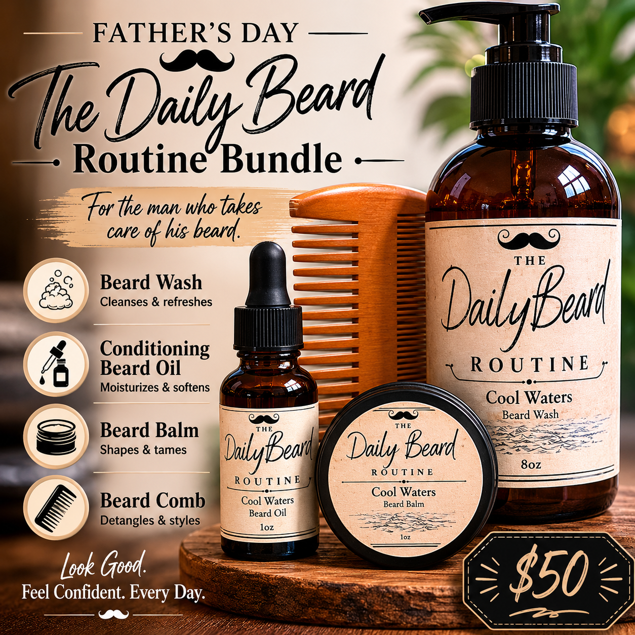 Daily Beard Routine Bundle